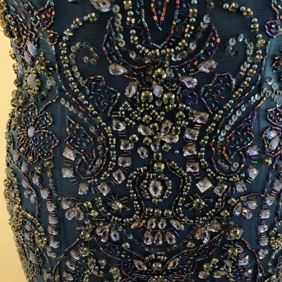 Sherri Hill Gown Blue Size 2 - Picture 2 of 9